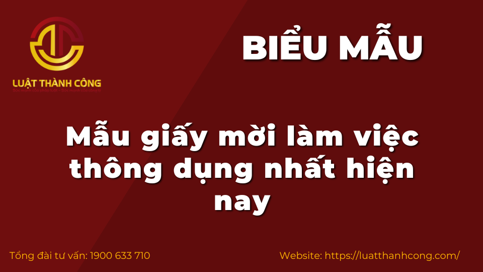 mẫu giấy mời